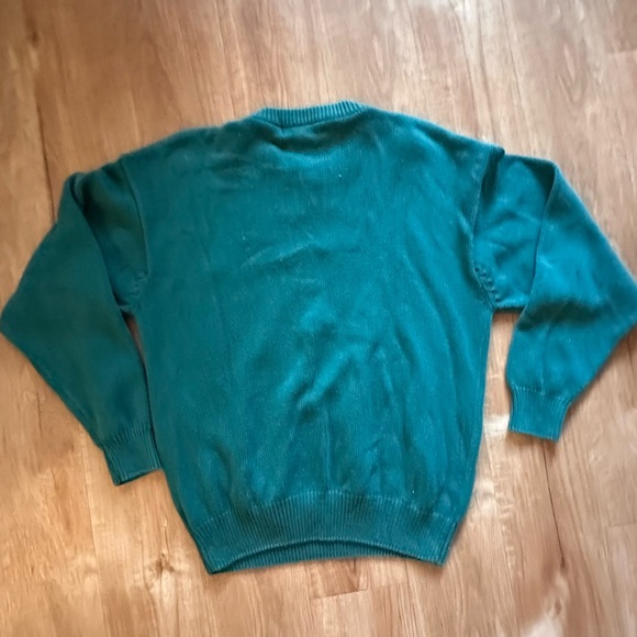 Eddie Bauer Men's Teal Crewneck Sweater - Picture 2 of 3